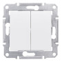 Выключатель двухклавишный Schneider Electric Sedna 10А Белый SDN0300121